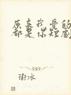 原来我爱的从来都是你短剧免费观看