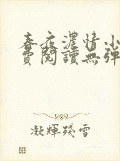 春夜浓情小说免费阅读无弹窗