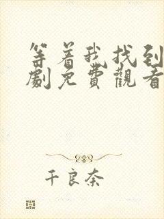 等着我找到我短剧免费观看