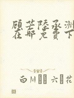 顾芒陆承洲小说在哪免费下载