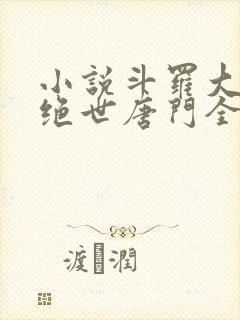 小说斗罗大陆2绝世唐门全文