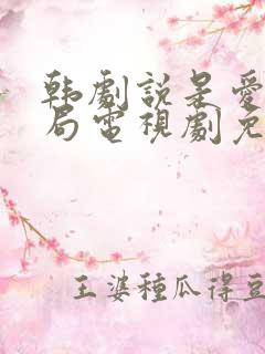 韩剧说是爱情结局电视剧免费观看