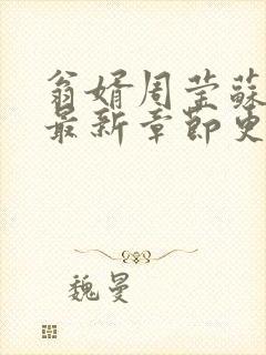 翁婿周莹苏婉的最新章节更新