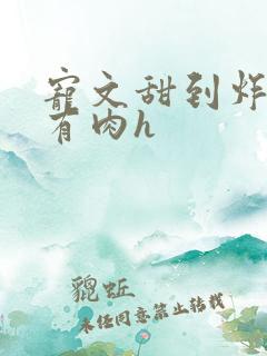 宠文甜到炸无虐有肉h