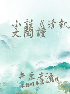 小说《清凯》全文阅读