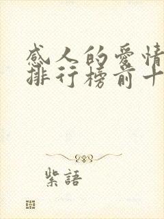 感人的爱情电影排行榜前十名