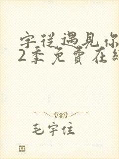 字从遇见你 第2季免费在线观看