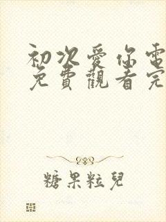 初次爱你电视剧免费观看完整版国语高清