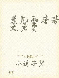 叶凡和唐若雪全文免费