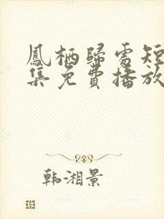 凤栖归处短剧全集免费播放