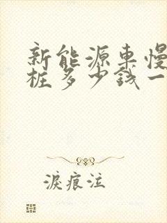 新能源车慢充电桩多少钱一台