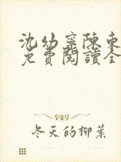 沈幼宁陈东小说免费阅读全文无弹窗