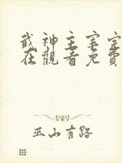 武神主宰完整版在观看免费