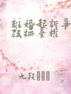 离婚起诉争取小孩抚养权