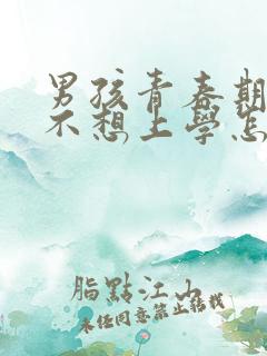 男孩青春期叛逆不想上学怎么办