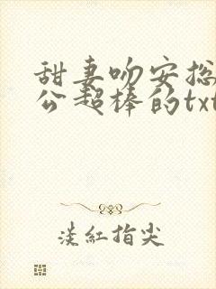 甜妻吻安总裁老公超棒的txt