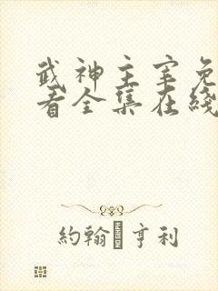 武神主宰免费观看全集在线