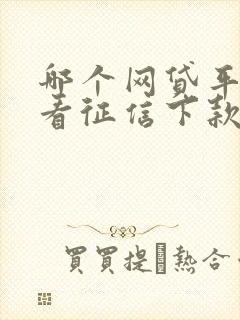 哪个网贷平台不看征信下款快