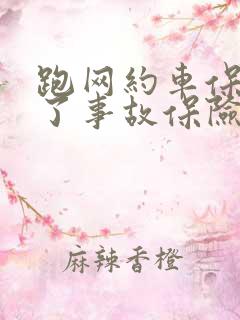 跑网约车保险出了事故保险赔不赔