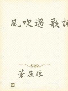 风吹过 歌词