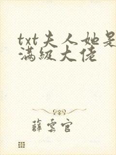 txt夫人她是满级大佬
