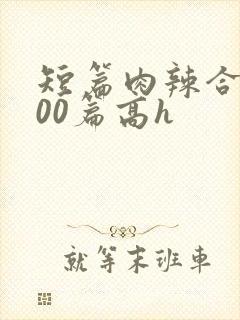 短篇肉辣合集500篇高h