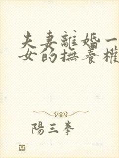 夫妻离婚一儿一女的抚养权怎么判定