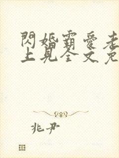 闪婚霸爱老婆晚上见全文免费阅读霸宠妻无度