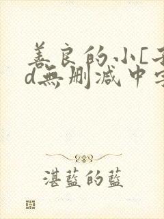 善良的小[子hd无删减中字第2季
