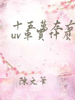 十五万左右的suv车买什么好