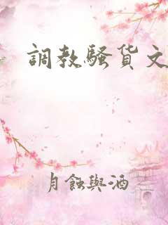 调教骚货文