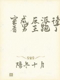 穿成反派后我扛着男主跑了