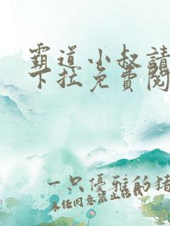 霸道小叔请轻撩下拉免费阅读