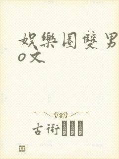 娱乐圈双男主po文