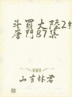 斗罗大陆2绝世唐门87集