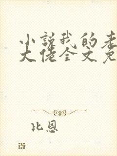 小说我的老公是大佬全文免费阅读