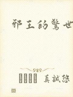 邪王的惊世宠妃