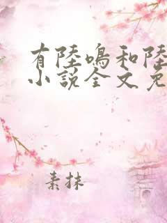 有陆鸣和陆瑶的小说全文免费阅读