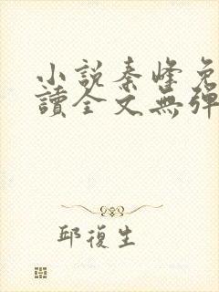 小说秦峰免费阅读全文无弹窗