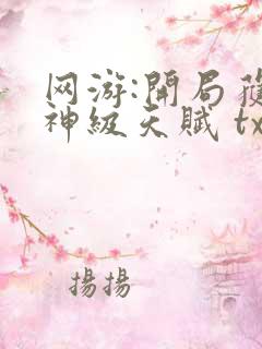 网游:开局获得神级天赋 txt下载