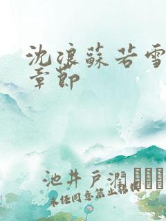 沈浪苏若雪最新章节