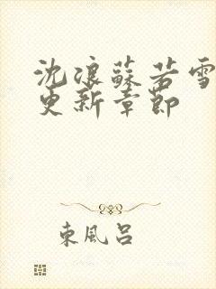 沈浪苏若雪最快更新章节