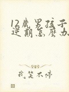 12岁男孩子叛逆期怎么办