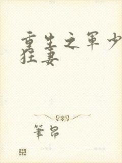 重生之军少枭宠狂妻