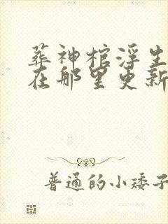 葬神棺浮生一诺在那里更新