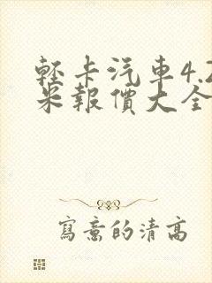 轻卡汽车4.2米报价大全