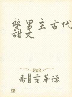 双男主古代生子甜文