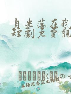 月光落在我手上短剧免费观看