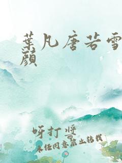 叶凡唐若雪宋红颜