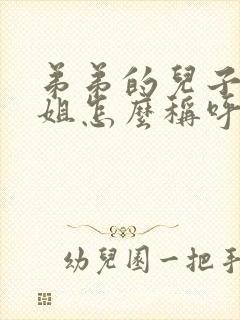 弟弟的儿子叫姐姐怎么称呼